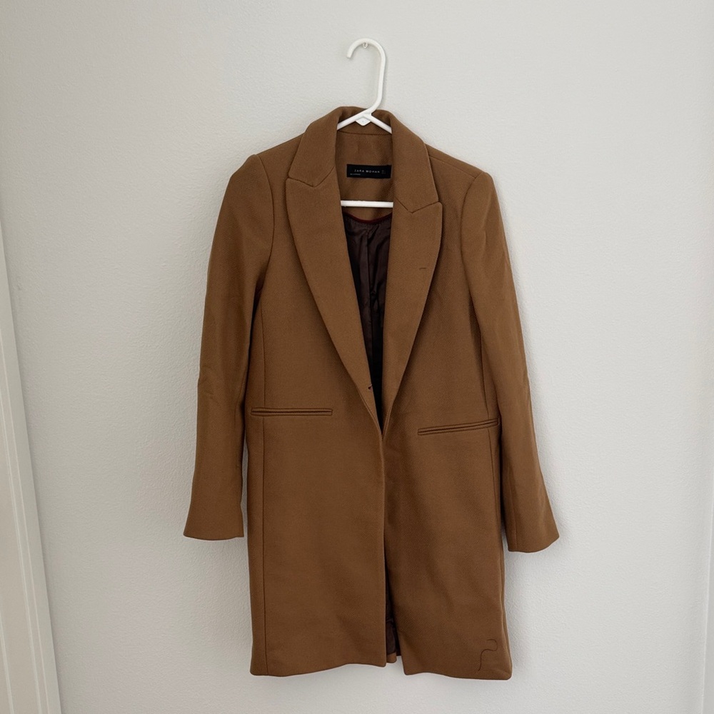 Zara Tan Women's Blazer Coat